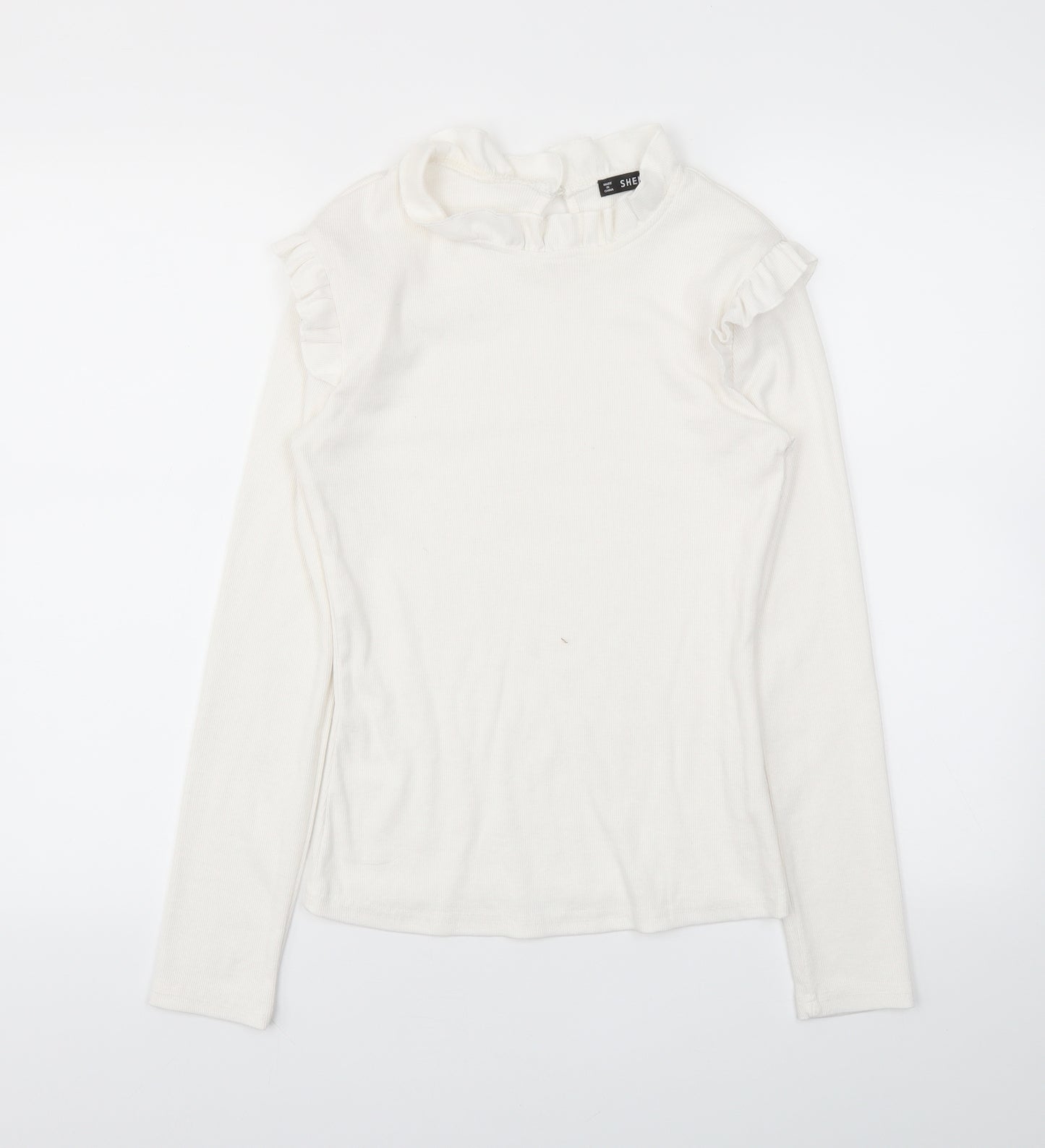 SheIn Womens White   Basic T-Shirt Size M