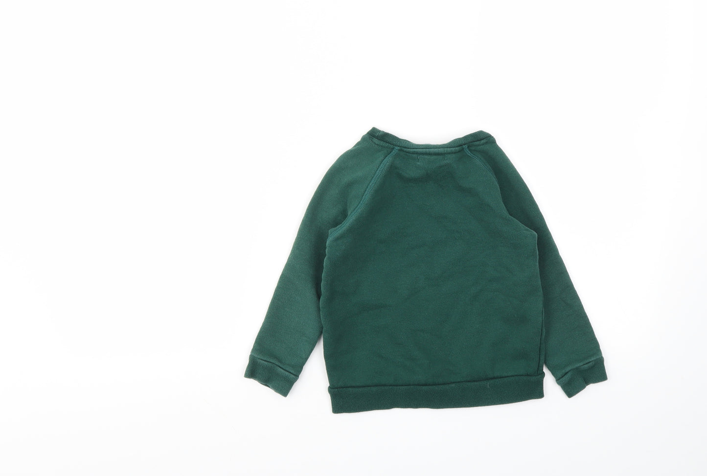 ONE WE LIKE Boys Green   Pullover Jumper Size 4 Years