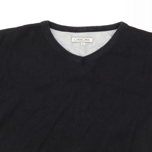 Cherokee Mens Black    T-Shirt Size L