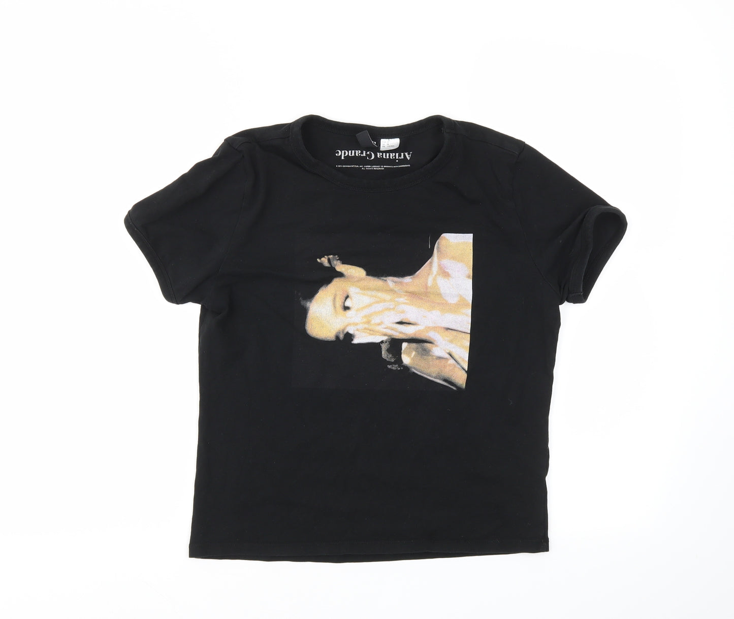 H&M Girls Black   Basic T-Shirt Size M