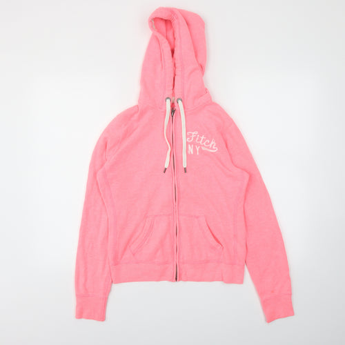 Abercrombie & Fitch Womens Pink   Full Zip Jumper Size M