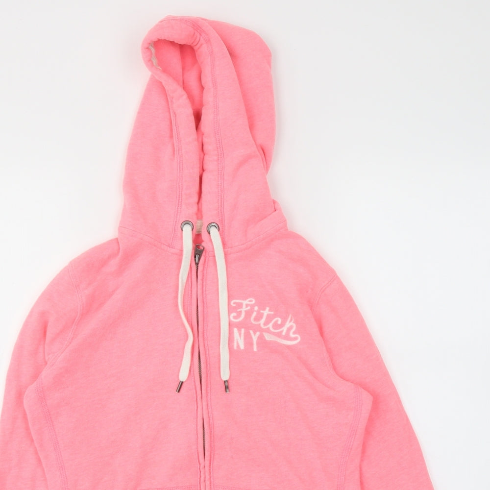 Abercrombie & Fitch Womens Pink   Full Zip Jumper Size M