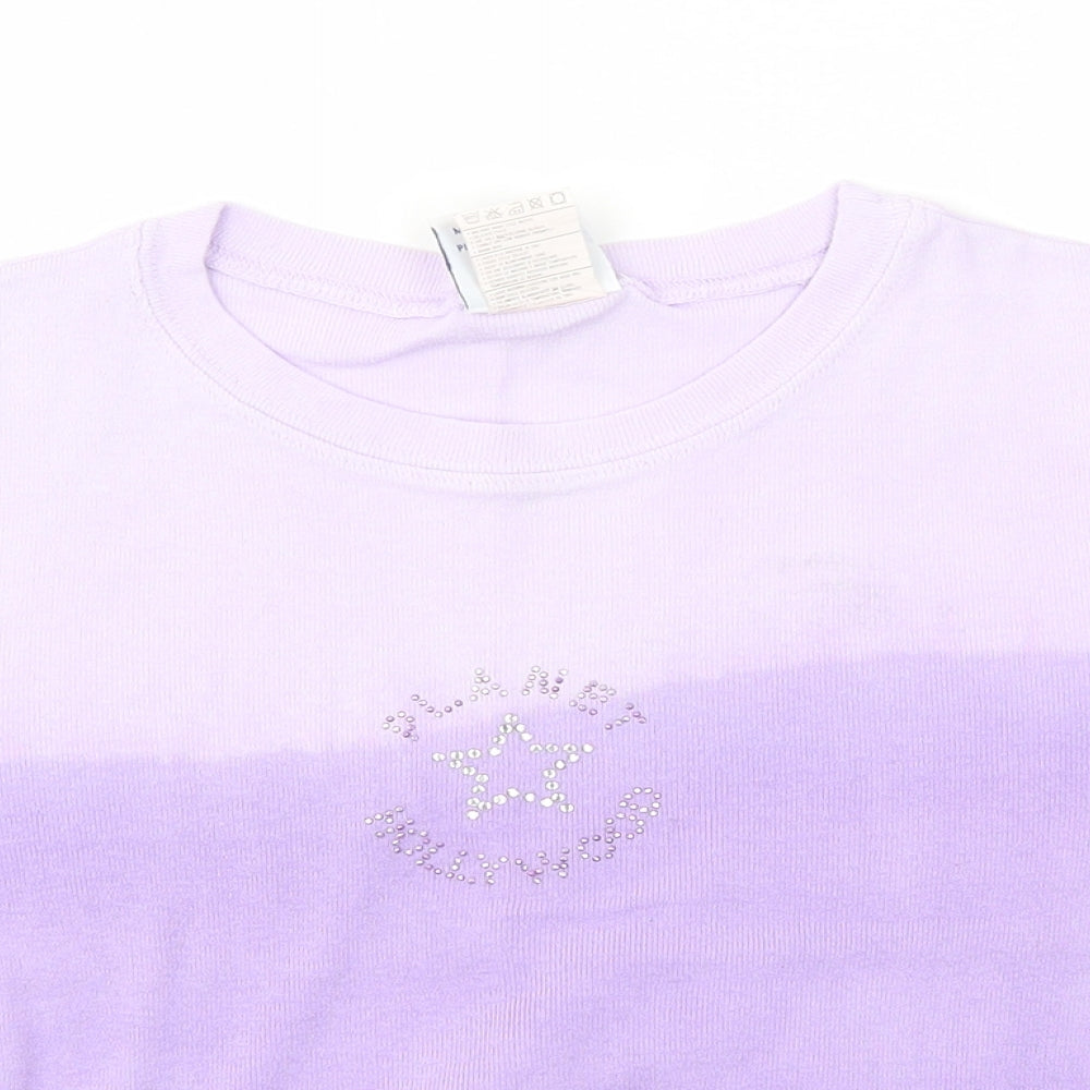 Planet Hollywood Girls Purple   Basic T-Shirt Size S
