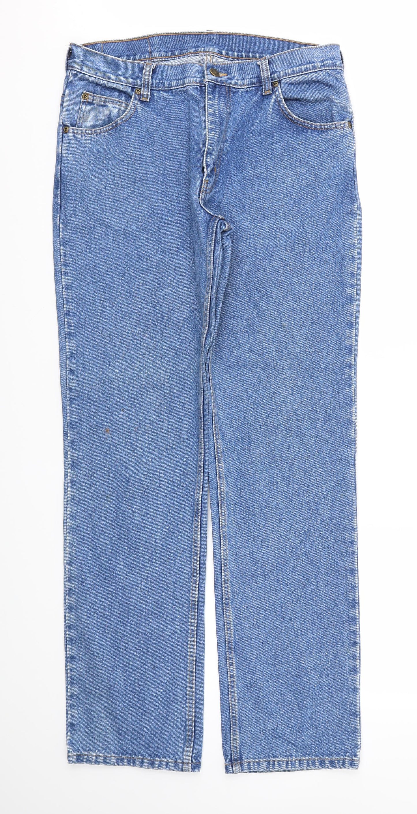 Preworn Mens Blue   Straight Jeans Size 32 L33 in