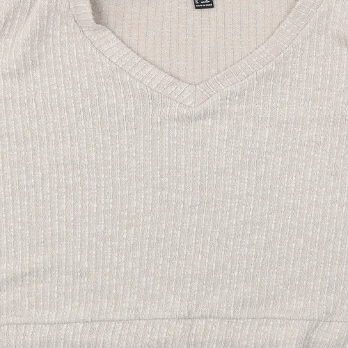 FOREVER 21 Womens Beige   Pullover Jumper Size M