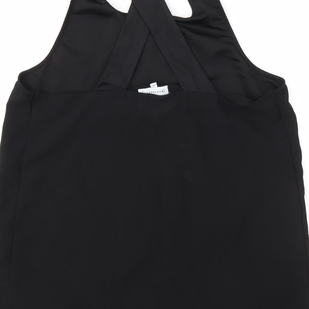 Wearhouse Womens Black   Basic Blouse Size 14