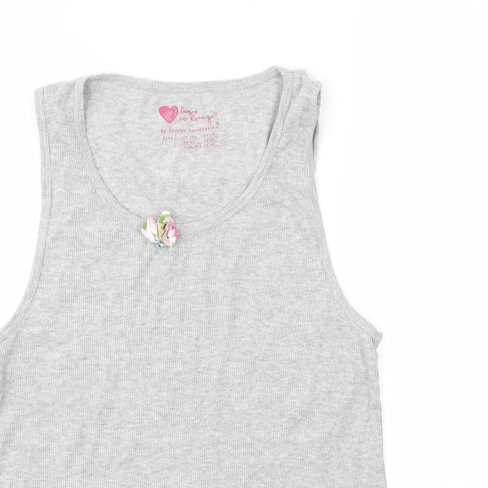Secret Womens Grey   Basic T-Shirt Size L