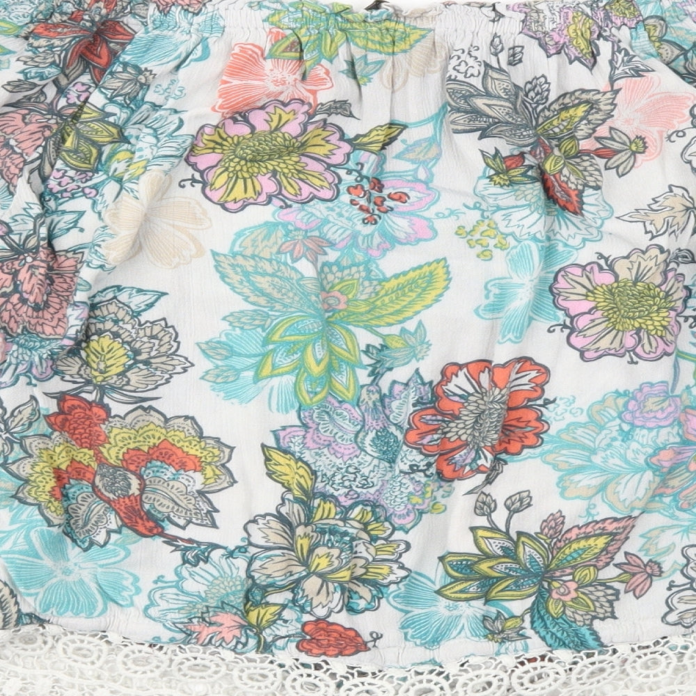 NEXT Womens Multicoloured Floral  Basic T-Shirt Size 10