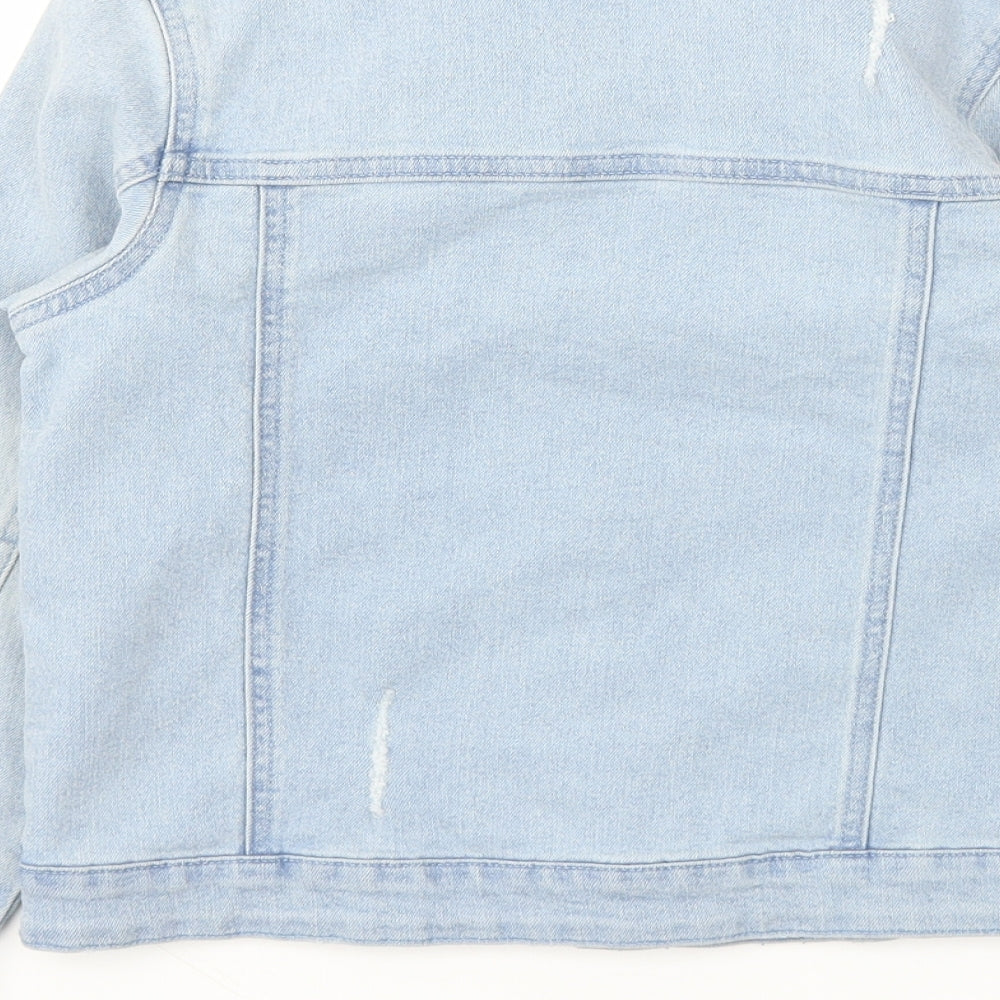 Matalan Girls Blue   Basic Jacket Jacket Size 9 Years