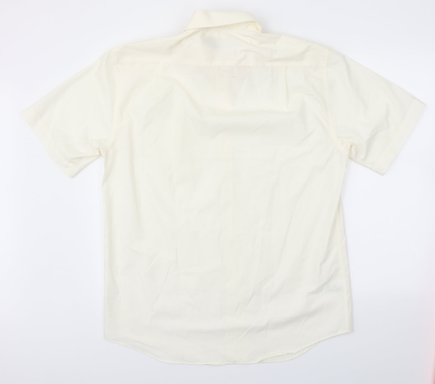 M&S Mens Ivory    Dress Shirt Size 16