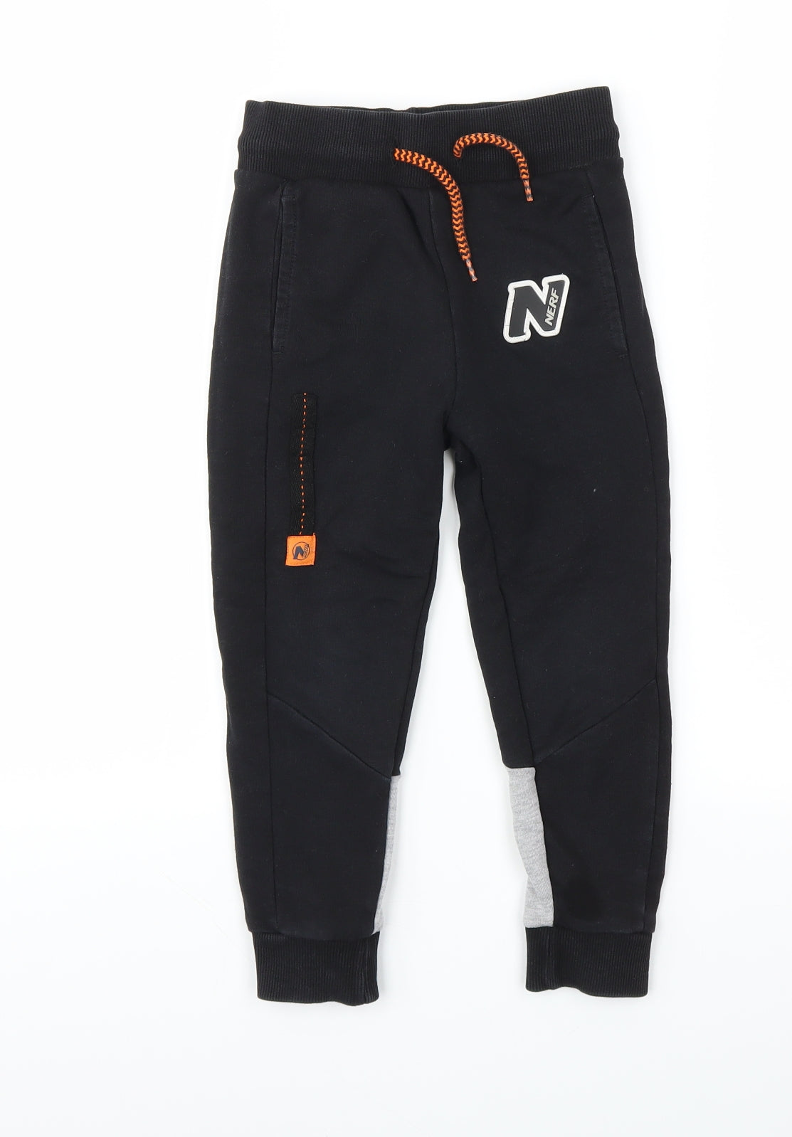 Preworn Boys Black   Jogger Trousers Size 4-5 Years