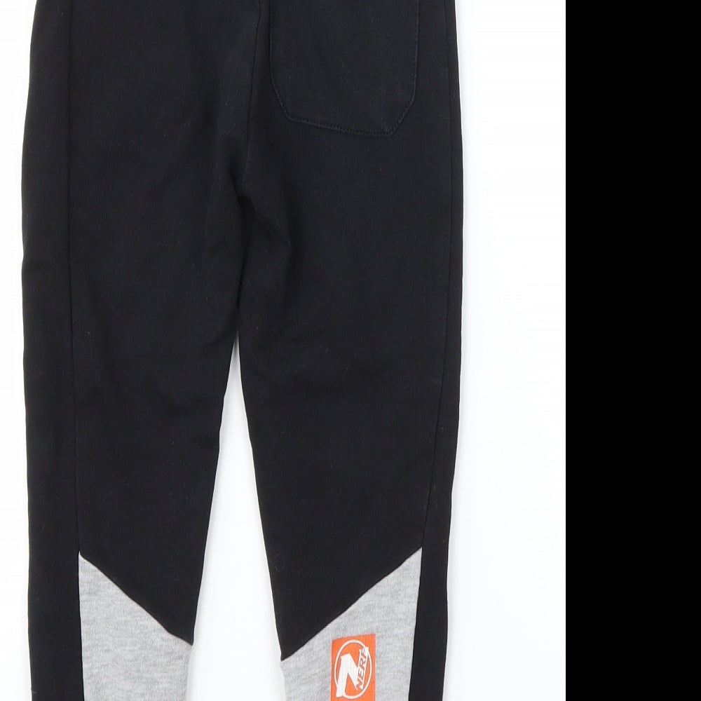 Preworn Boys Black   Jogger Trousers Size 4-5 Years