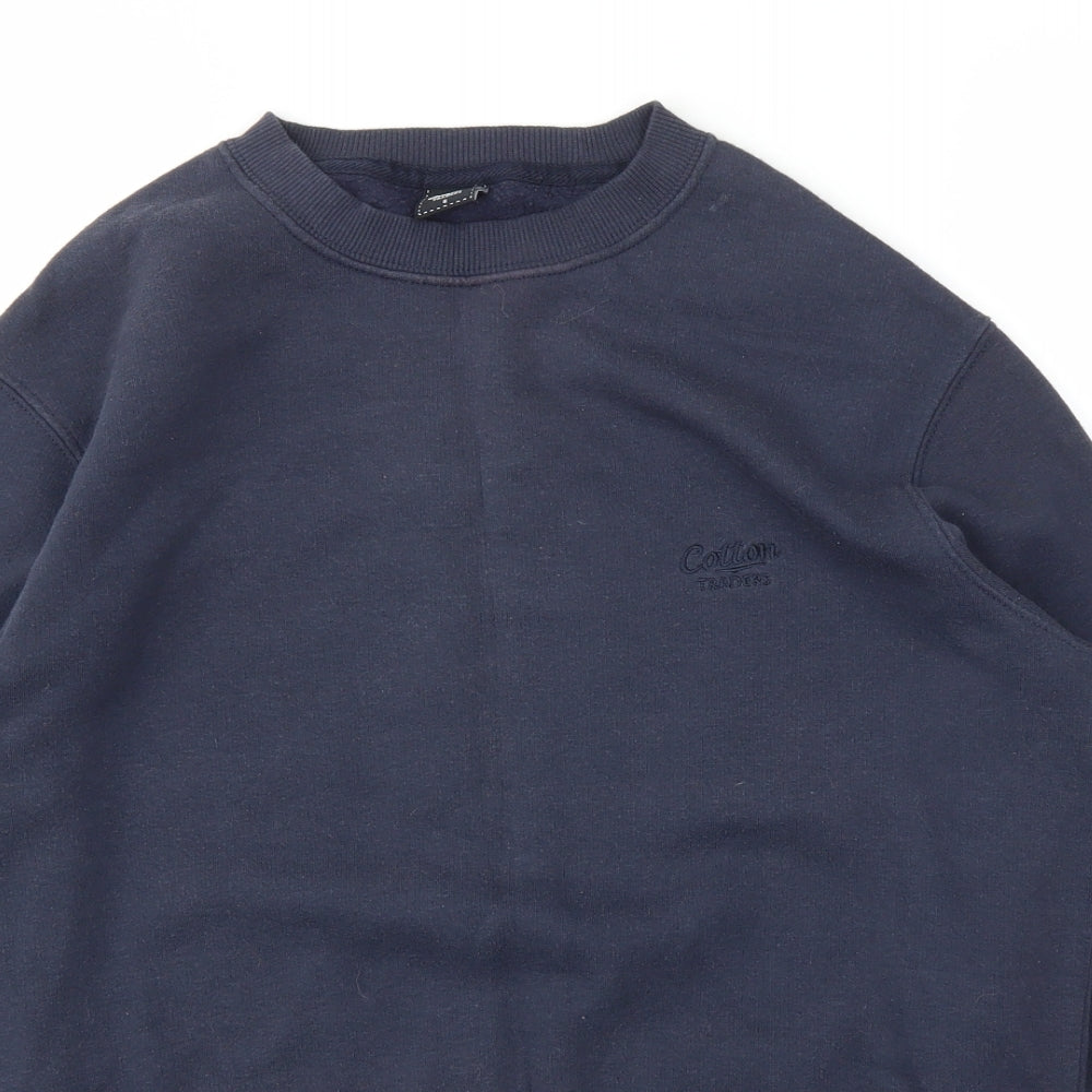 Cotton Traders Mens Blue   Pullover Sweatshirt Size S