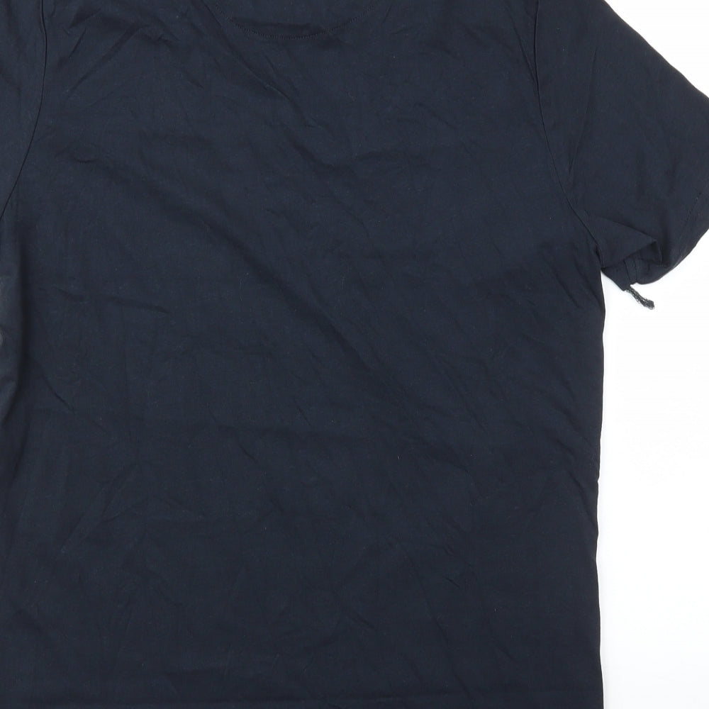 Brave Soul Mens Blue    T-Shirt Size M