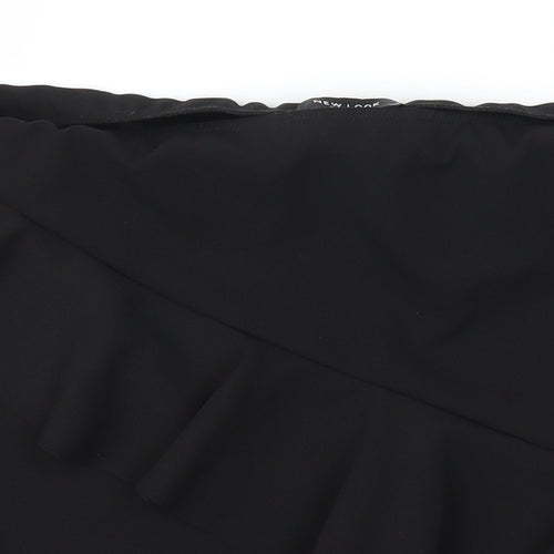 New Look Womens Black   A-Line Skirt Size 12  - Stretch waistband