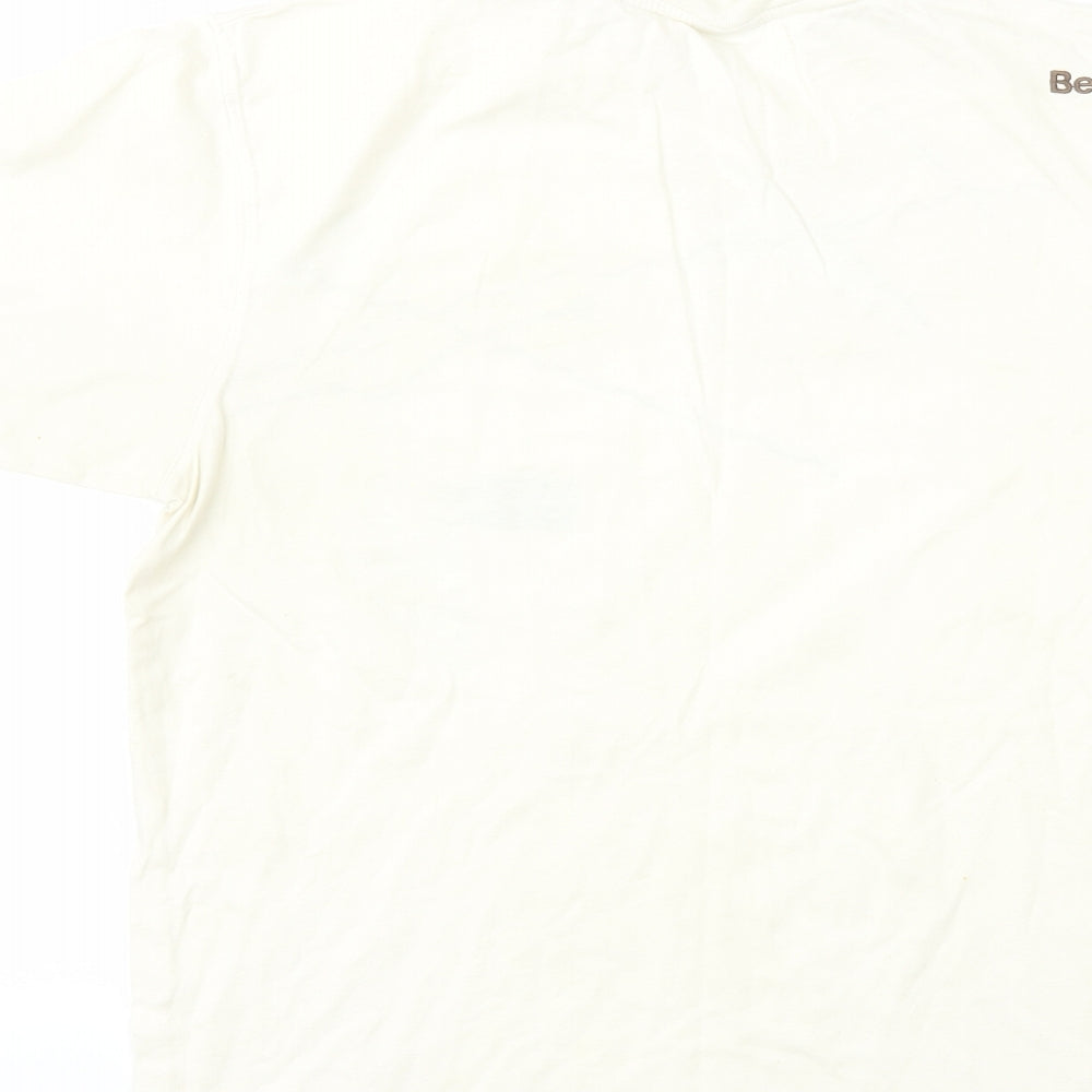 Bench Mens Ivory    T-Shirt Size M
