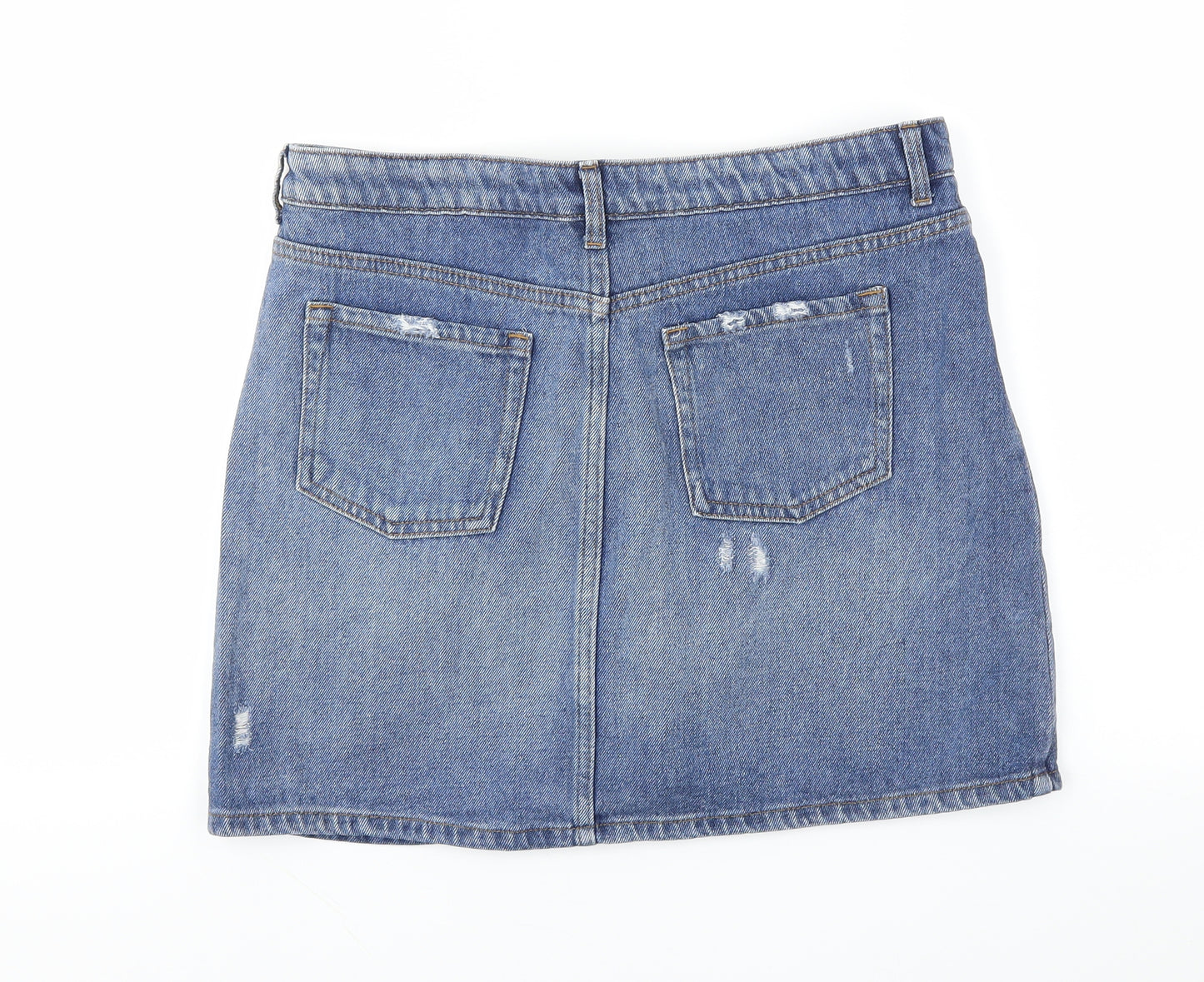 Red Hearing Womens Blue   A-Line Skirt Size 12