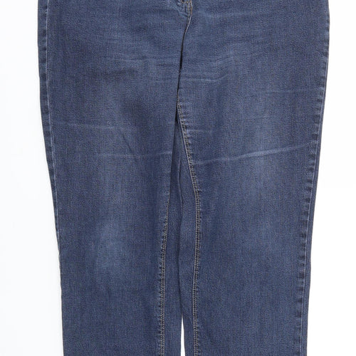 ELLE Womens Blue   Straight Jeans Size 32 L27 in - Stretch waistband