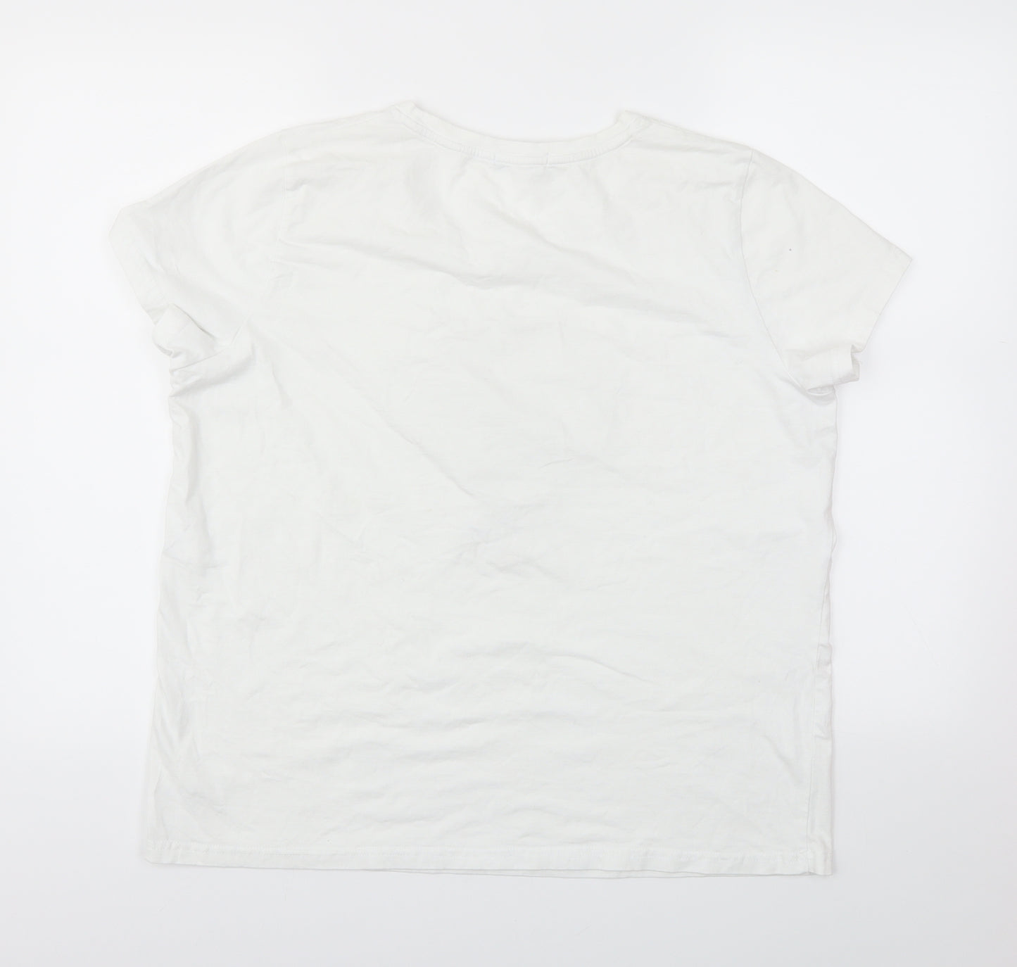 Studio Womens White   Basic T-Shirt One Size