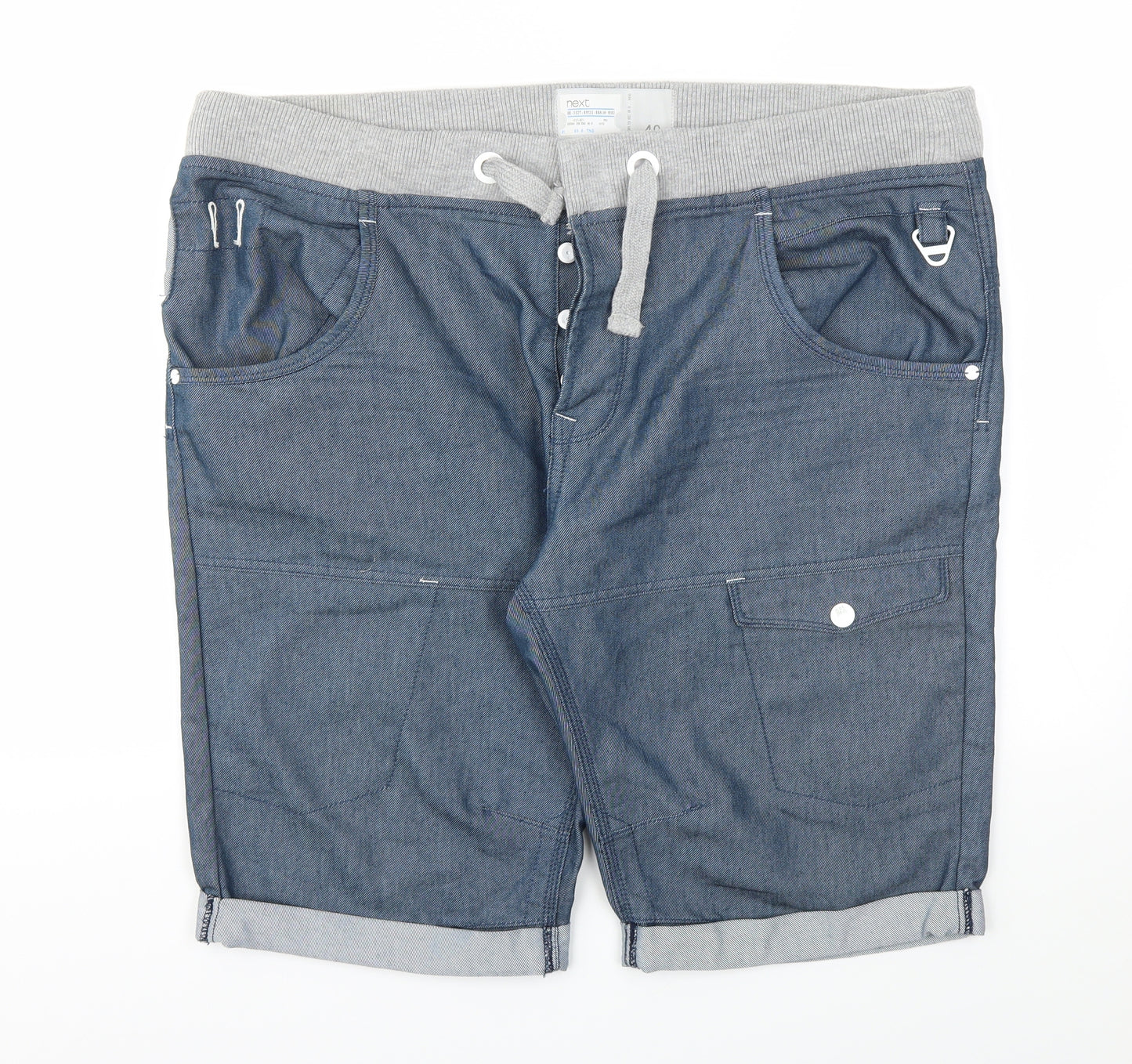 NEXT Mens Blue   Chino Shorts Size 40 in