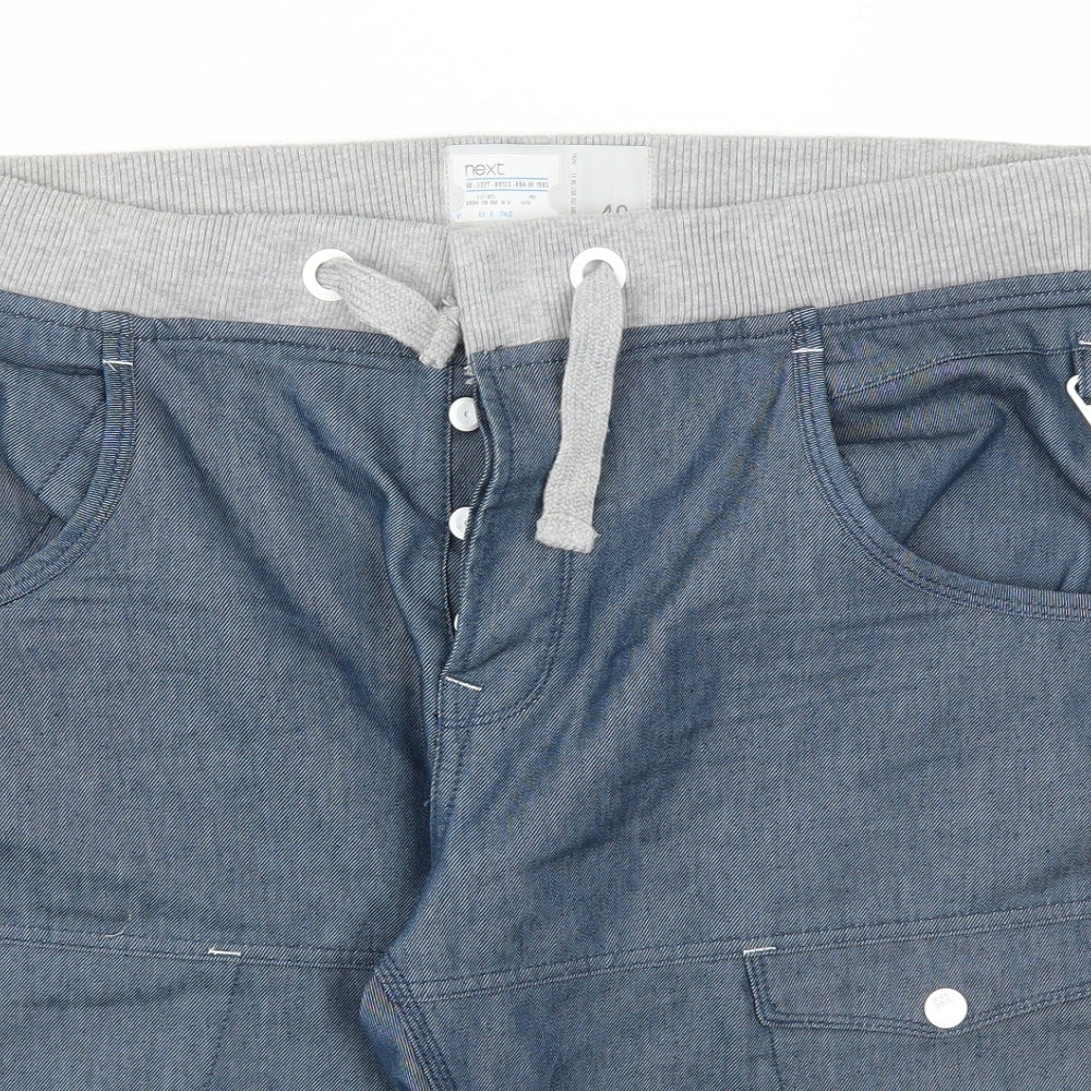 NEXT Mens Blue   Chino Shorts Size 40 in