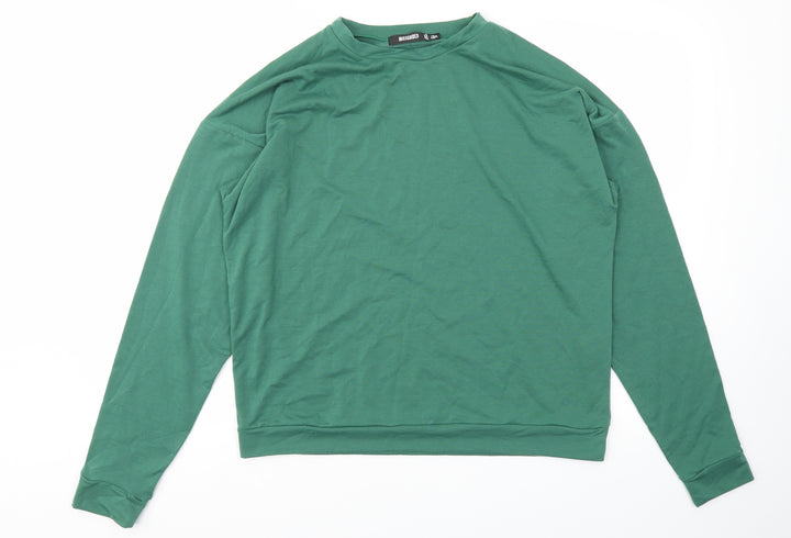 Missguided Womens Green Pullover Jumper Size 12