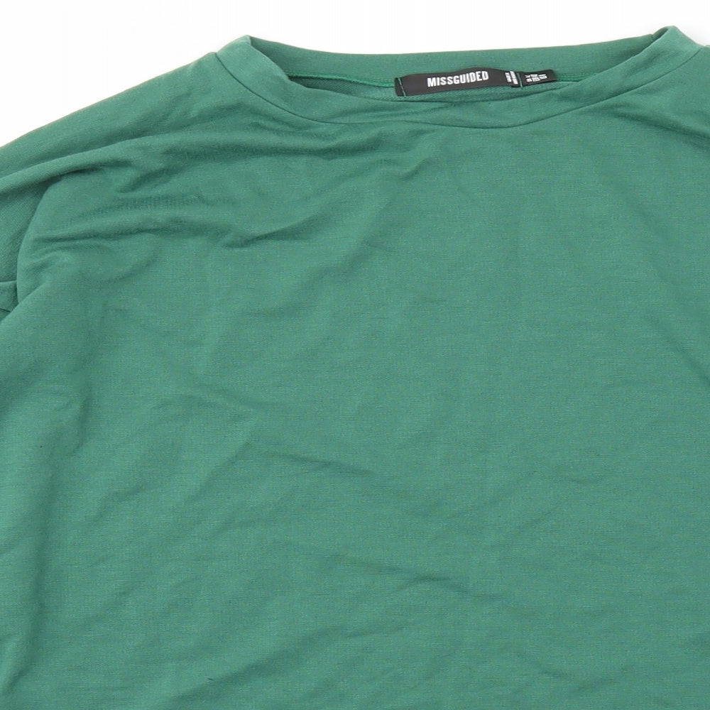 Missguided Womens Green   Pullover Jumper Size 12