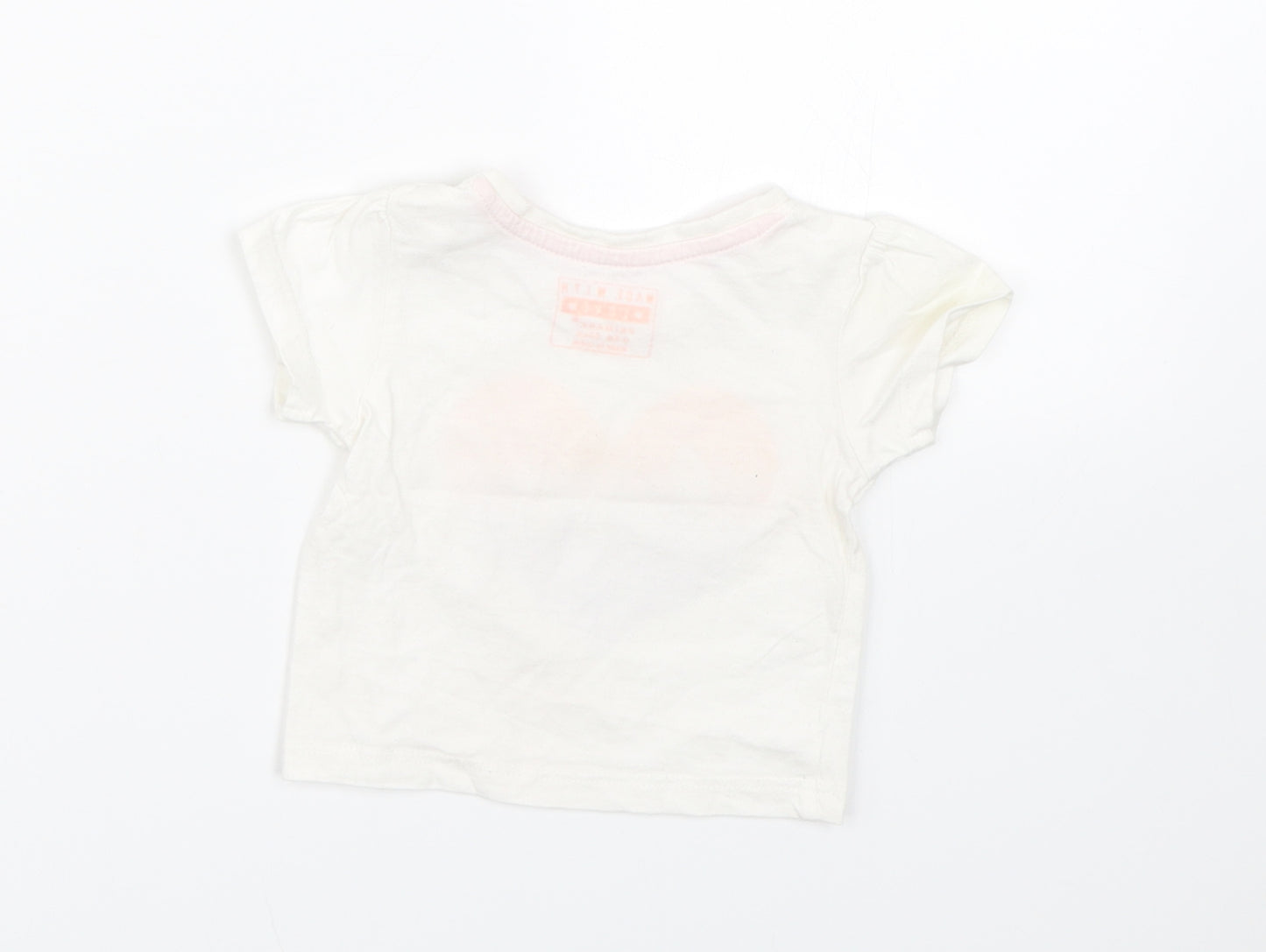 Primark Baby White   Basic T-Shirt Size 0-3 Months