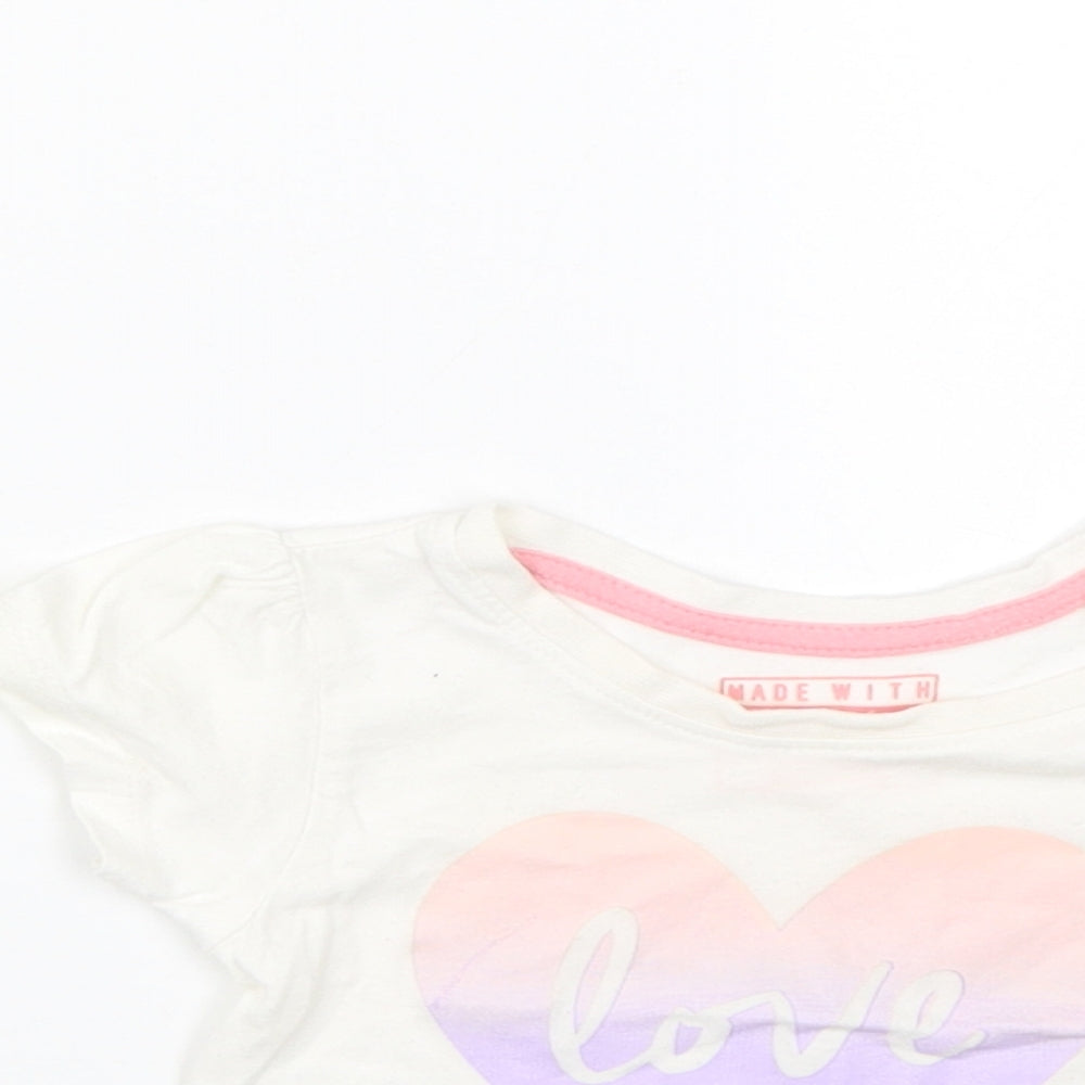 Primark Baby White   Basic T-Shirt Size 0-3 Months