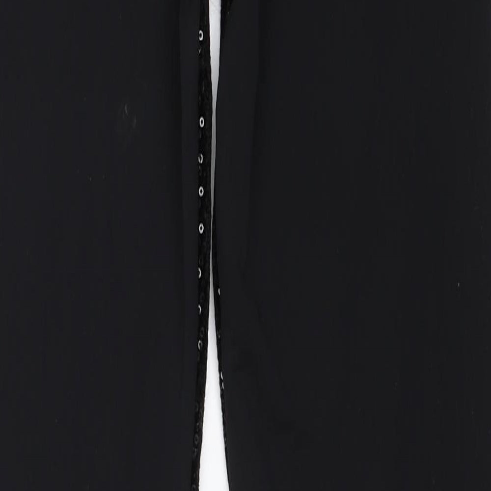 Calzendonia Womens Black   Dress Pants Trousers Size L