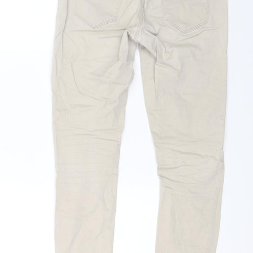 Camaieu Womens Beige   Chino Trousers Size S L26 in