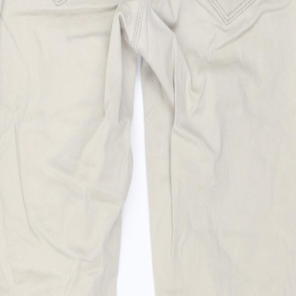 Camaieu Womens Beige   Chino Trousers Size S L26 in