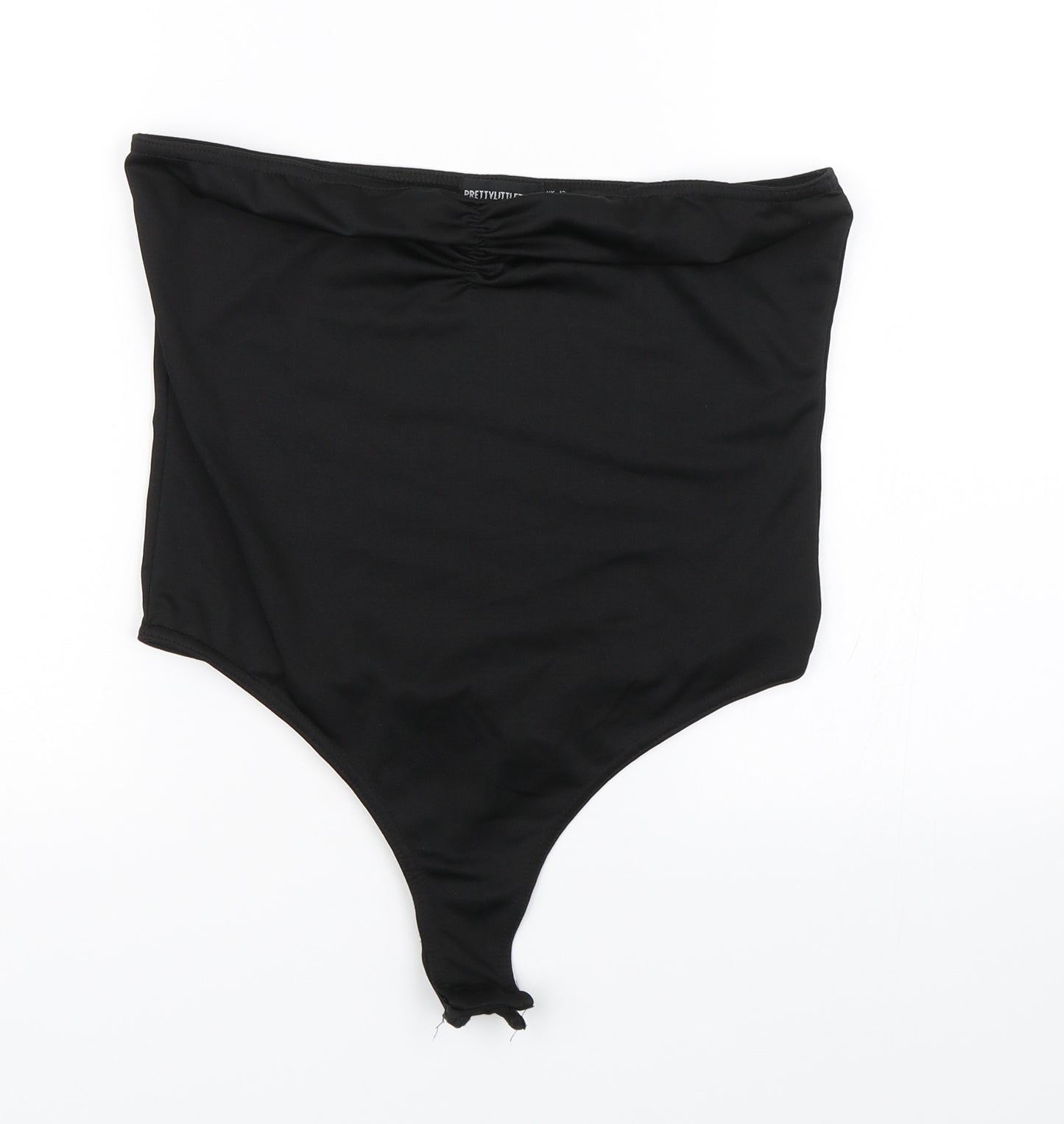 PRETTYLITTLETHING Womens Black   Basic T-Shirt Size 12