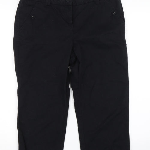 M&S Womens Black   Trousers  Size 12