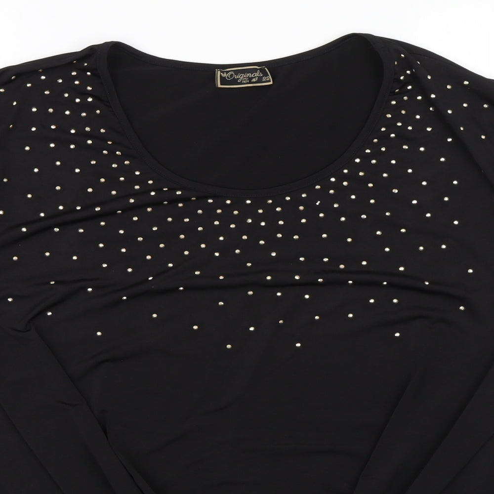 Originals 1974 Womens Black   Basic T-Shirt Size 22