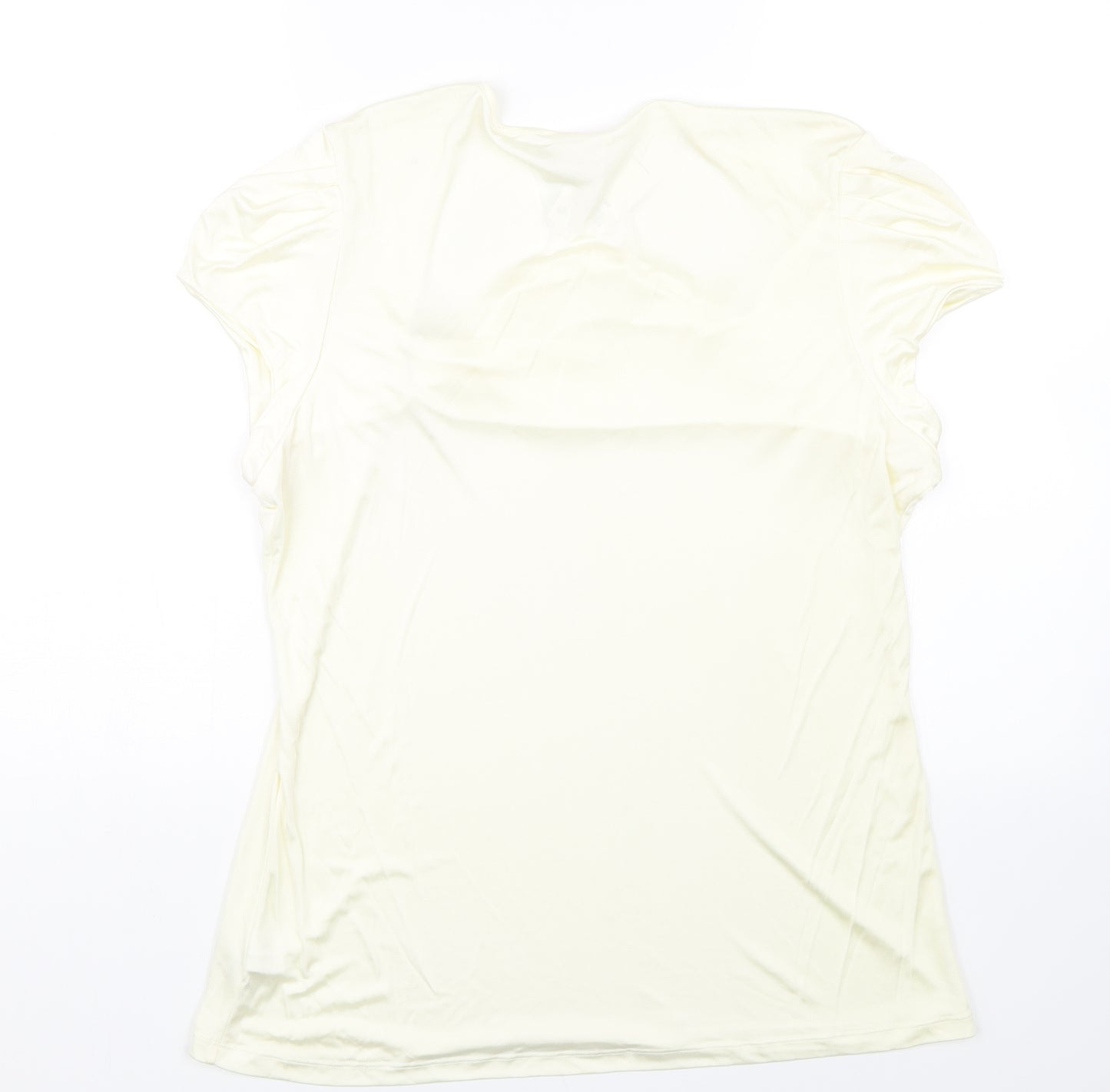 NEXT Womens Yellow   Basic T-Shirt Size 22