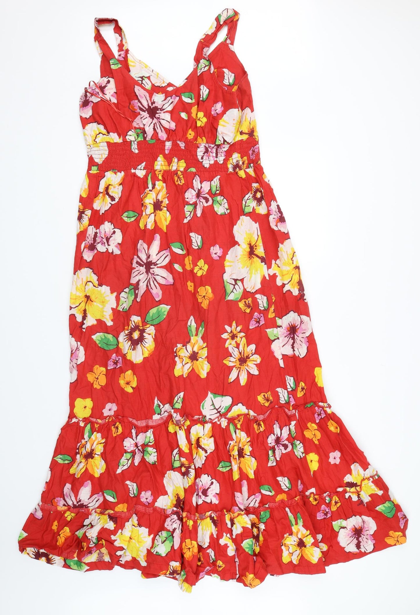 Papaya Womens Red Floral  Fit & Flare  Size 16  - summer