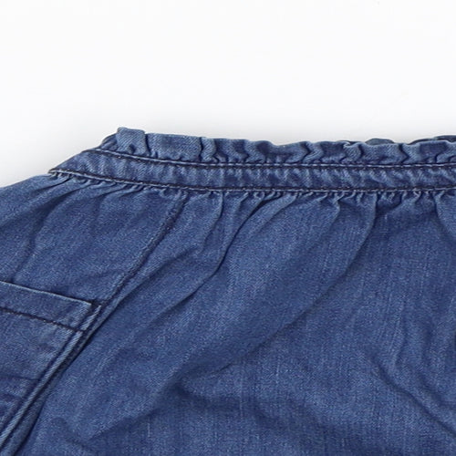 NEXT Girls Blue  Denim Skater Skirt Size 2-3 Years