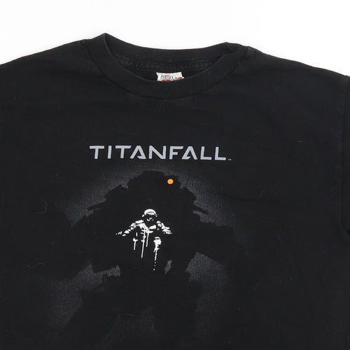Alstyle Mens Black    T-Shirt Size S