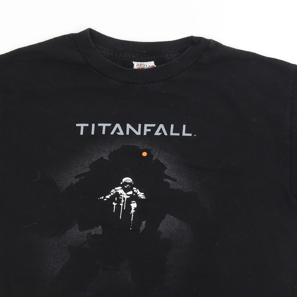 Alstyle Mens Black    T-Shirt Size S