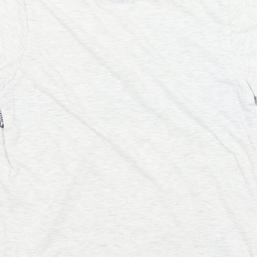Rebel Boys Grey   Basic T-Shirt Size 11-12 Years