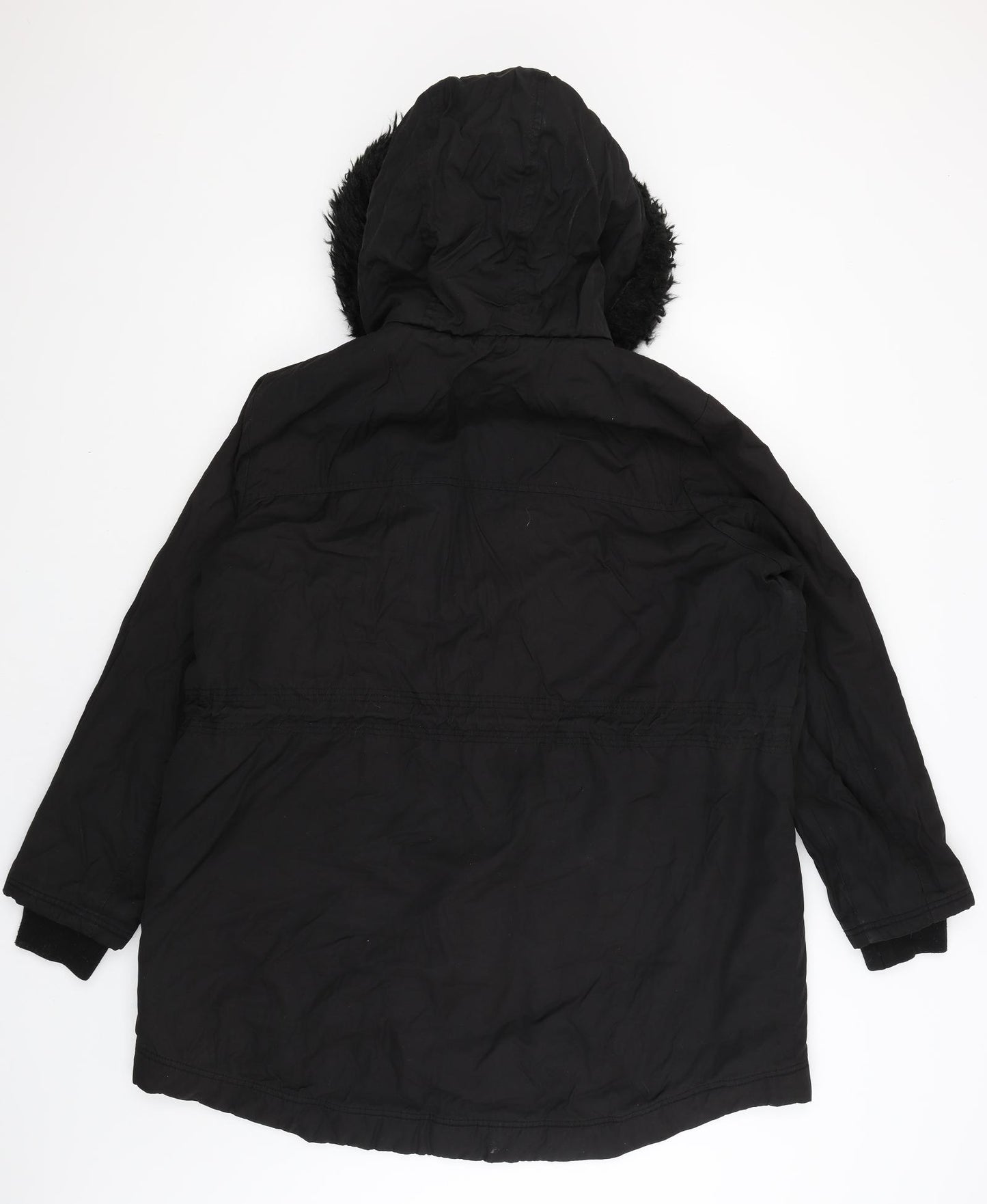 TU Womens Black   Puffer Jacket Jacket Size 22