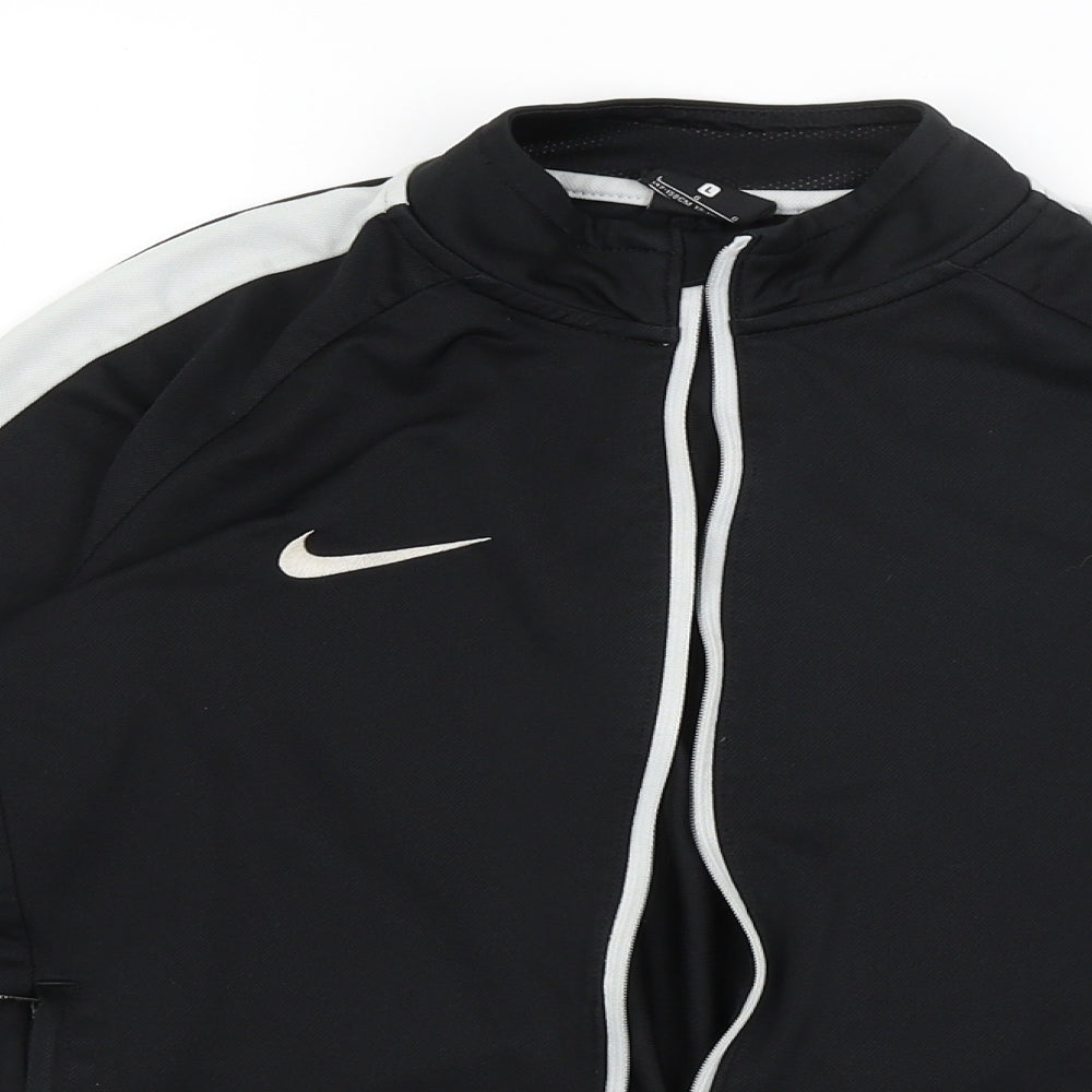 adidas Boys Black   Full Zip Sweatshirt Size 12-13 Years