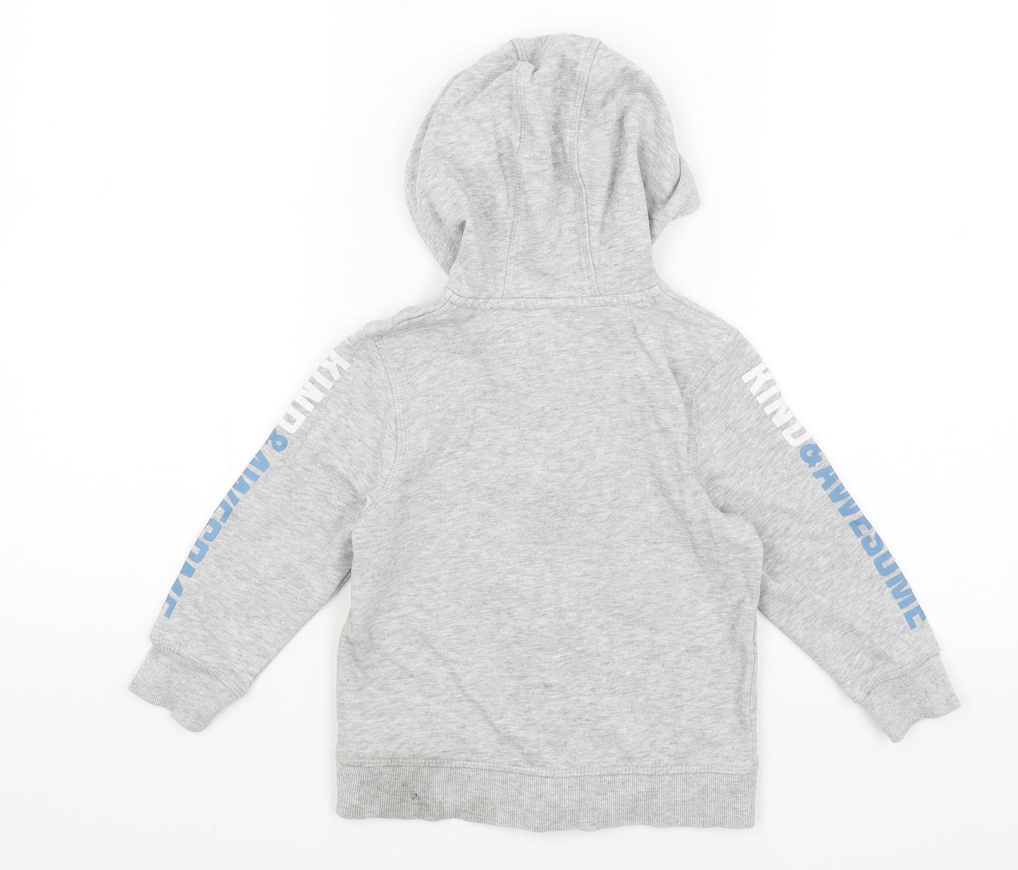 George Boys Grey   Full Zip Hoodie Size 3-4 Years