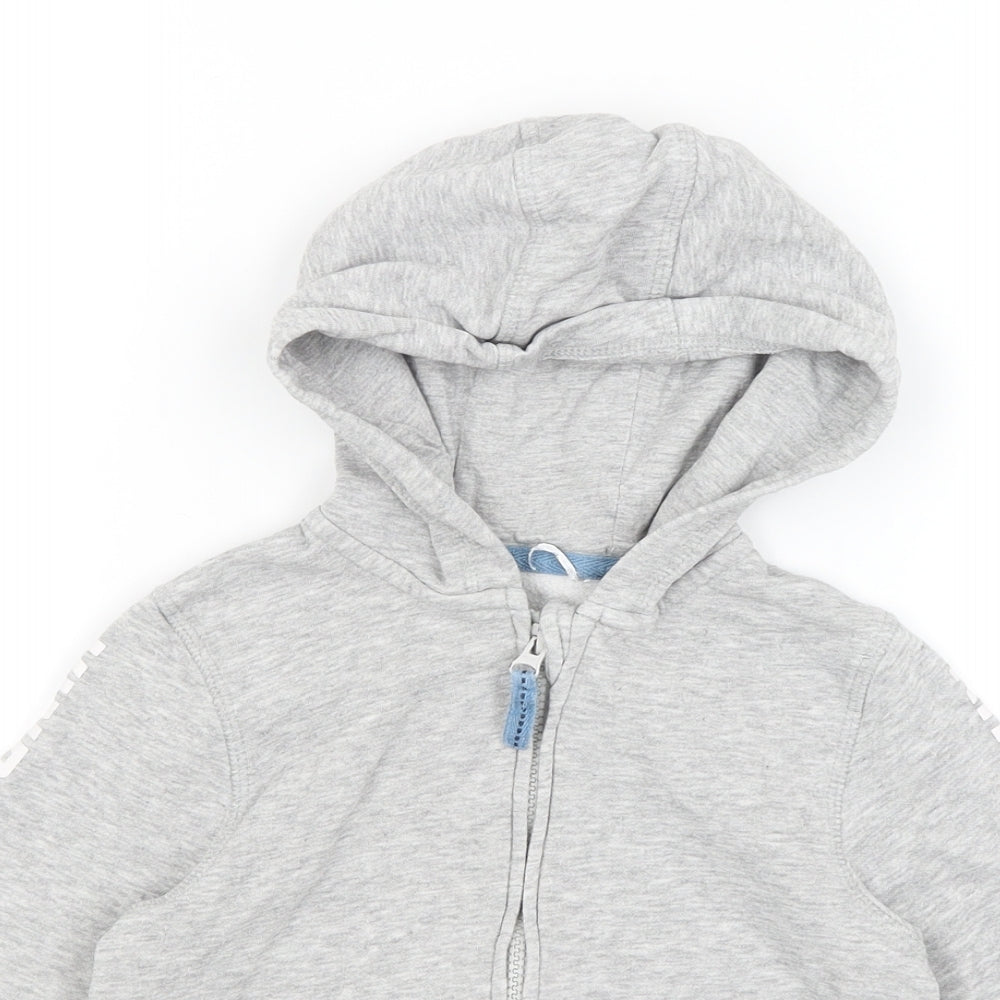 George Boys Grey   Full Zip Hoodie Size 3-4 Years