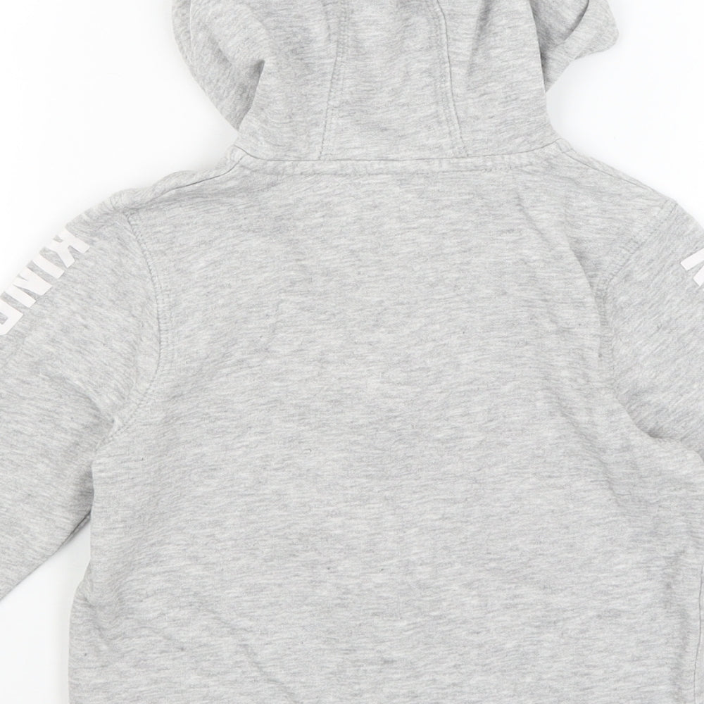 George Boys Grey   Full Zip Hoodie Size 3-4 Years