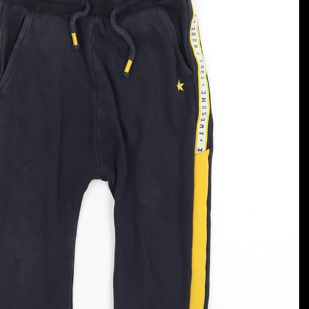 George Boys Blue   Jogger Trousers Size 3-4 Years