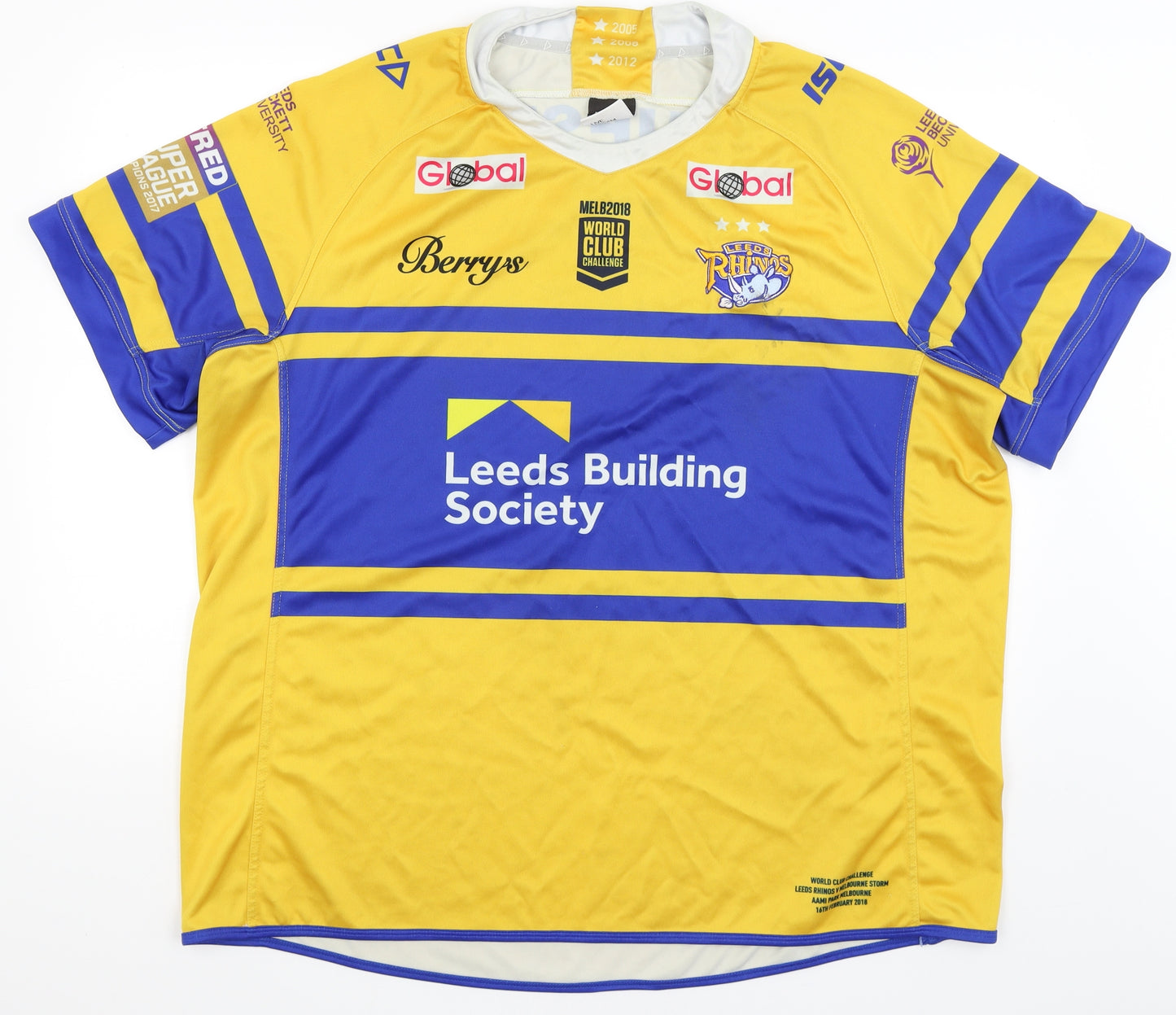 ISC Mens Yellow   Basic T-Shirt Size Big 5X