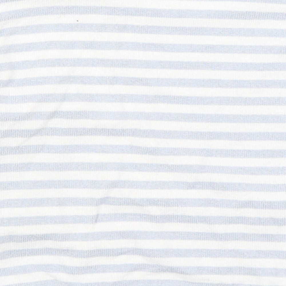 M&S Baby Blue Striped  Pullover Jumper Size 18-24 Months