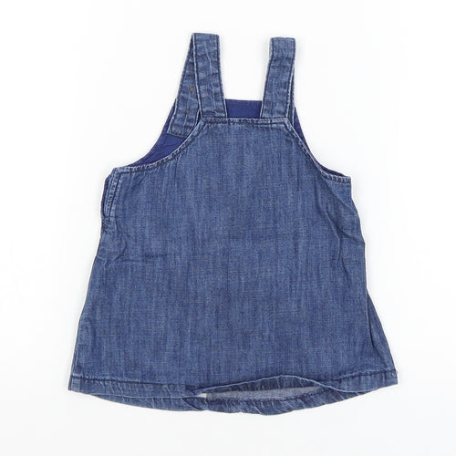M&S Baby Blue   Pinafore/Dungaree Dress  Size 0-3 Months  - Winnie the Pooh